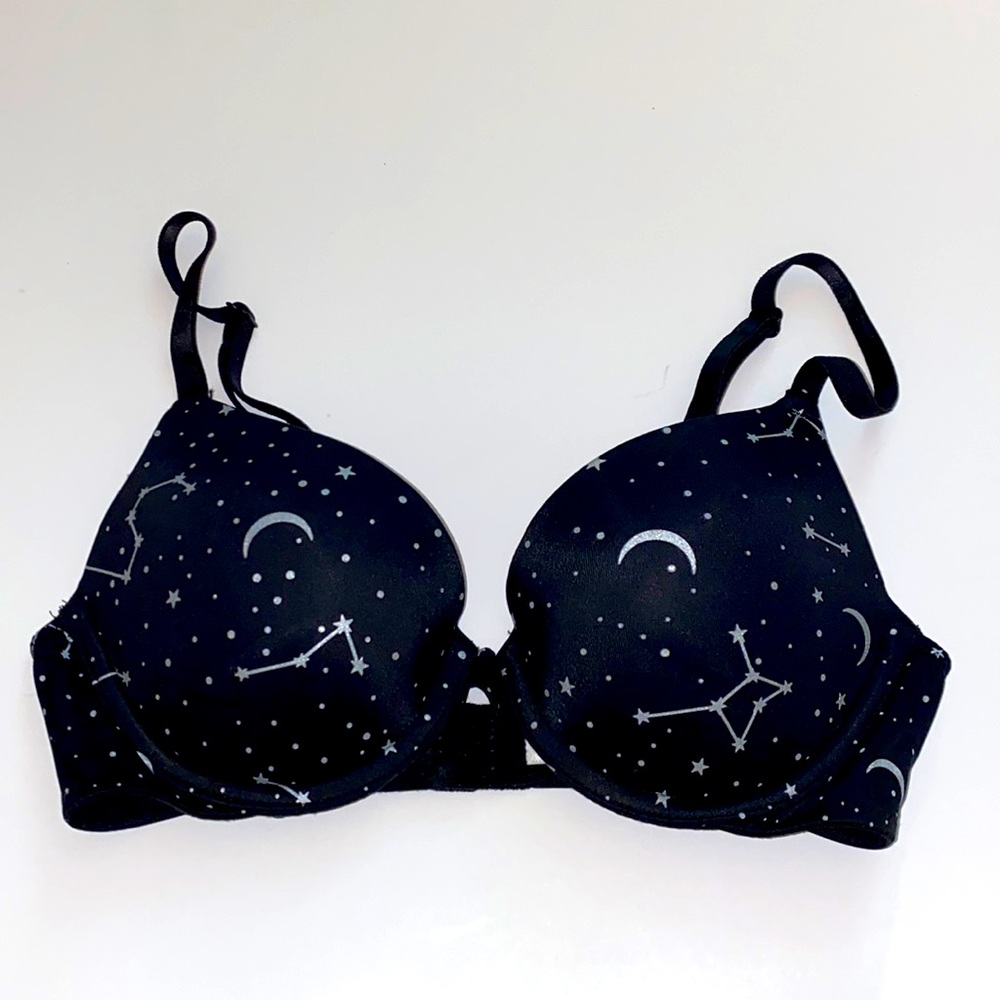 Constellation Black Bra